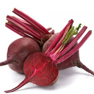 Beet Purple Vegetable With Shadow On White Background